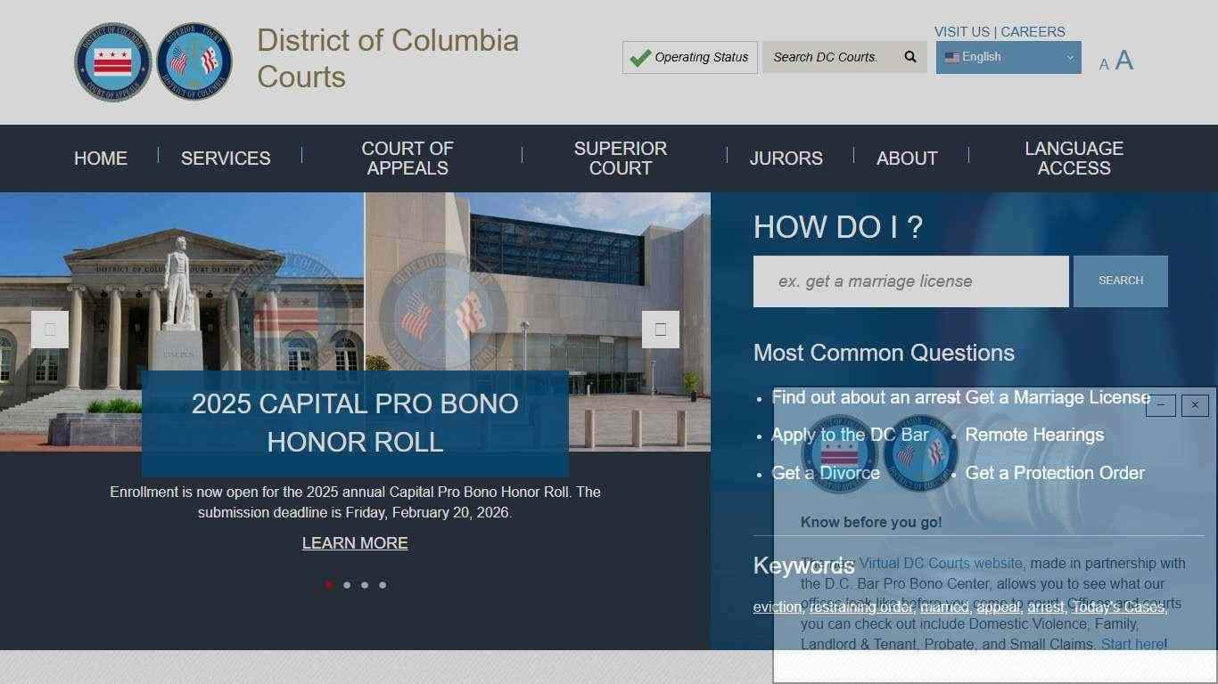 DC Courts Homepage | District of Columbia Courts